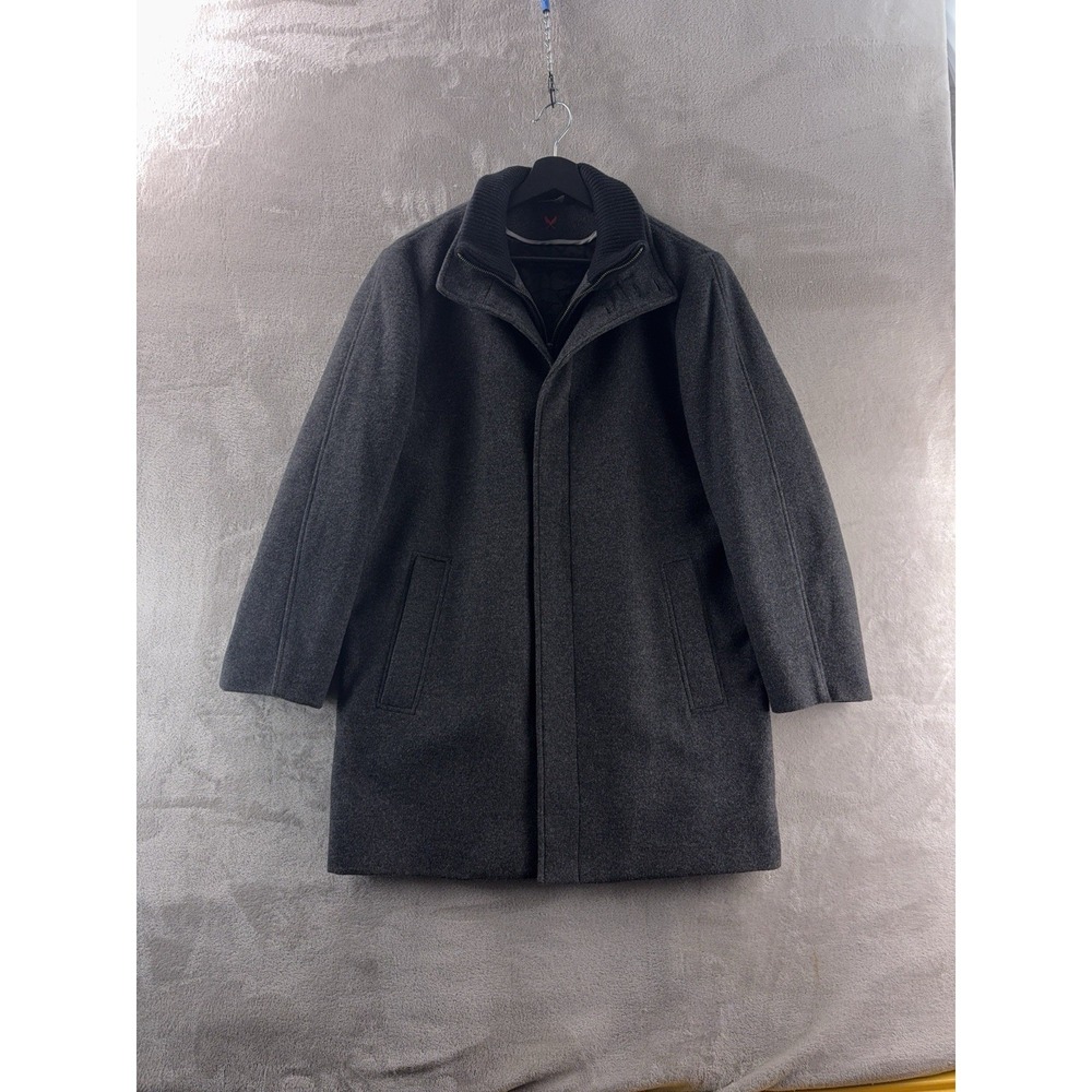 Cardinal Of Canada‎ Mont Royal Wool Car Coat Mens Size Large Gray Classic